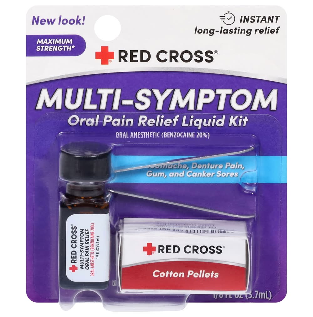 Red Cross Oral Pain Relief Complete Medication Kit (3.7 ml)