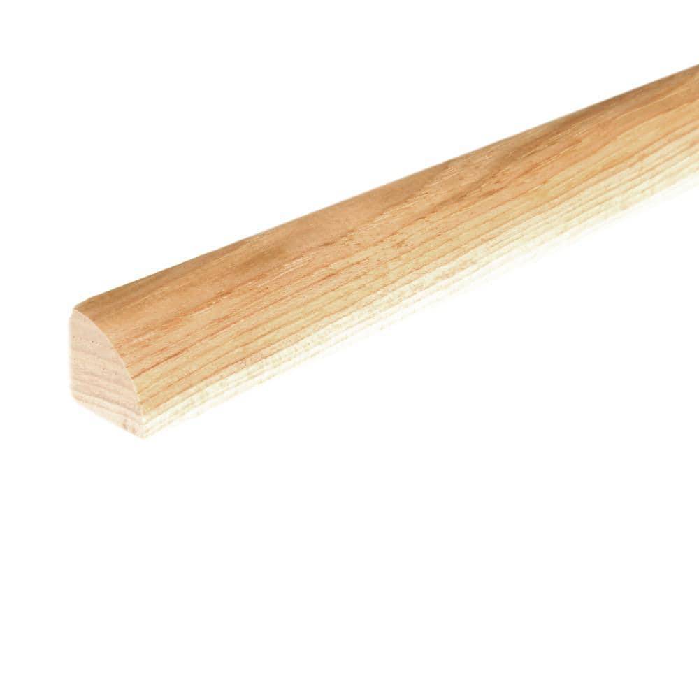 Roppe Solid Hardwood Unfinished 0.75 In. T X 0.75 In. W X 94 In. L Quarter Round Molding