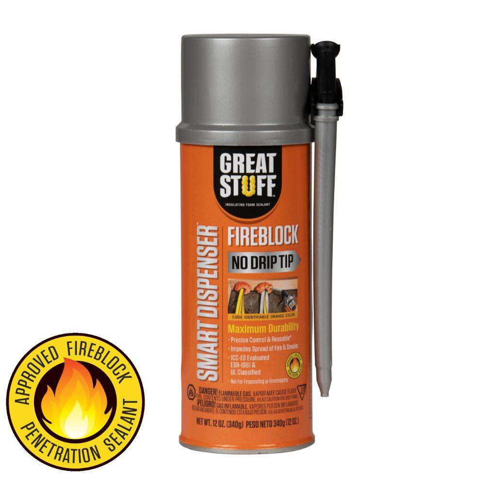 GREAT STUFF Fireblock 12-oz Smart Dispenser Indoor/Outdoor Spray Foam Insulation | 99112831