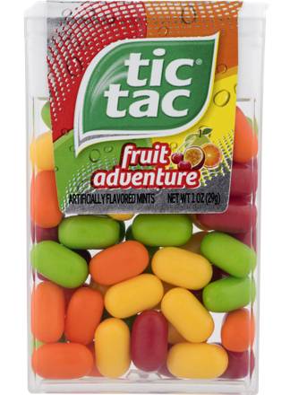 Tic Tac Artificially Flavored Mints Fruit Adventure 1 oz Box