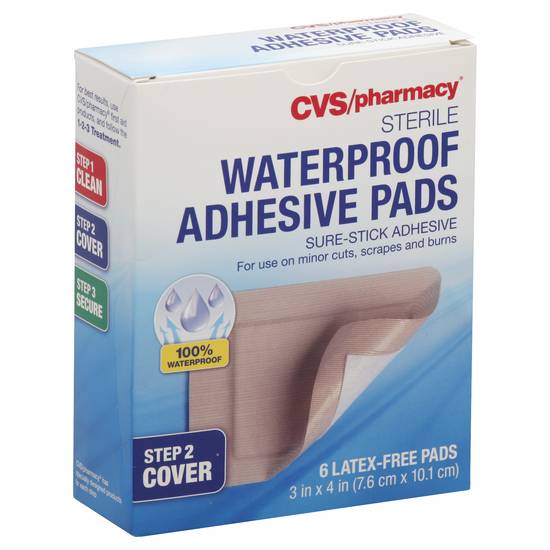 Cvs Pharmacy Sterile Waterproof Adhesive Pads ( 6 ct )