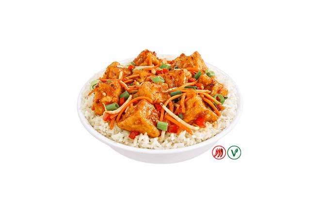 Spicy General Tso's Crispy Tofu