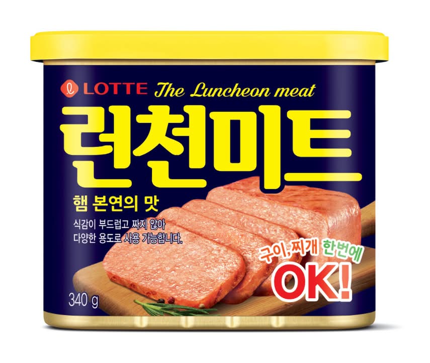 LOTTE 午餐肉 <340g克 x 1 x 1Can罐>