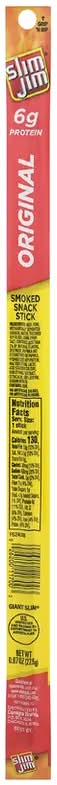 Slim Jim Original Smoked Giant Snack Stick