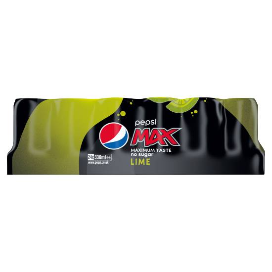 Pepsi Max Lime No Sugar Cola Cans