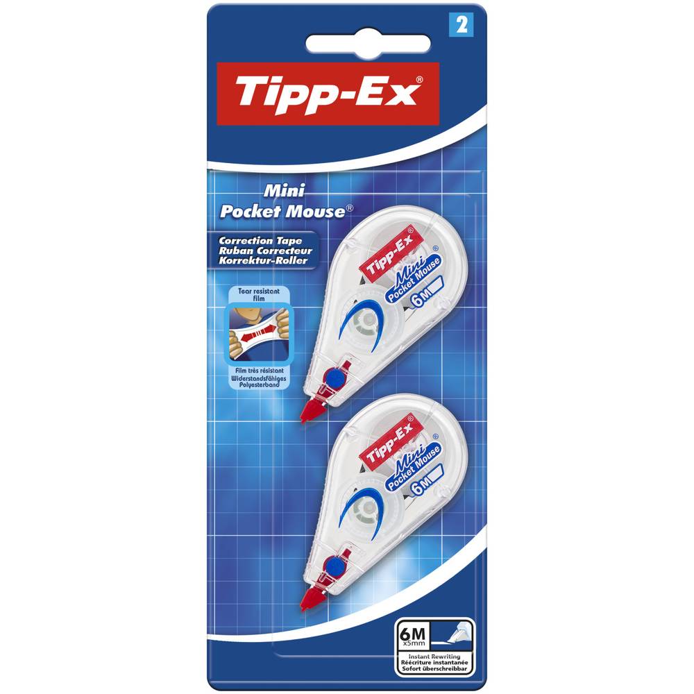 Tipp-Ex - Ruban correcteur mini pocket mouse, 6 m x 5 mm (2)