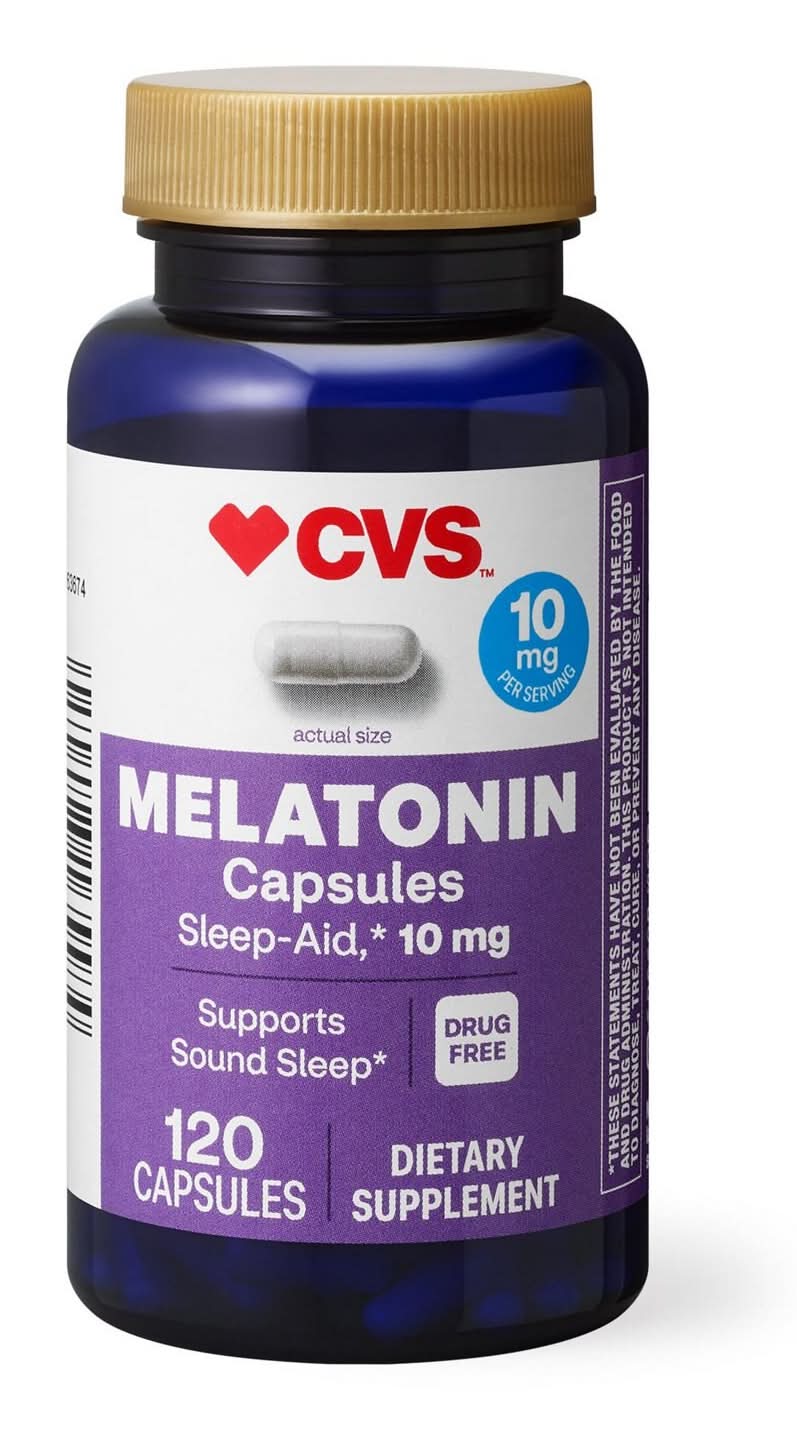 CVS Health Melatonin Capsules 10mg (120 ct)