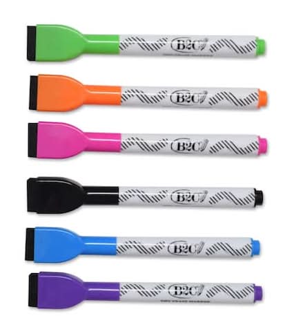B2C Color Magnetic With Dry Erase Markers, Assorted