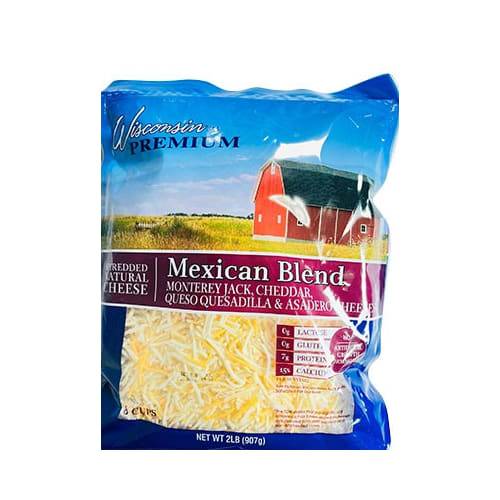 Wisconsin Premium Mexican Shredded Cheese Blend