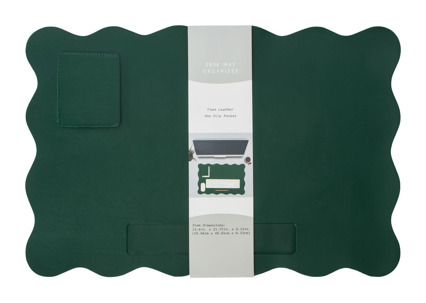 Desk Mat Organizer Green