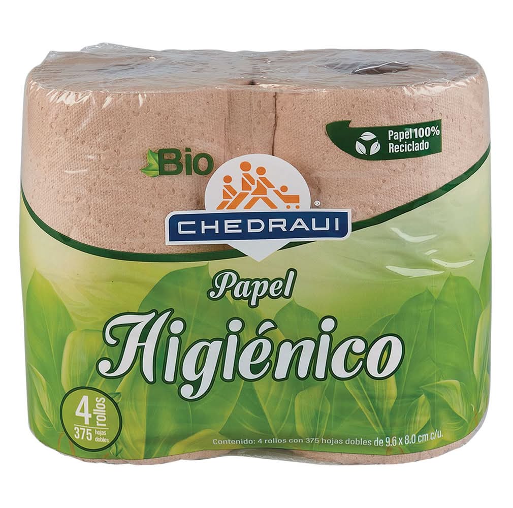 Chedraui · Papel higiénico bio (4 un)