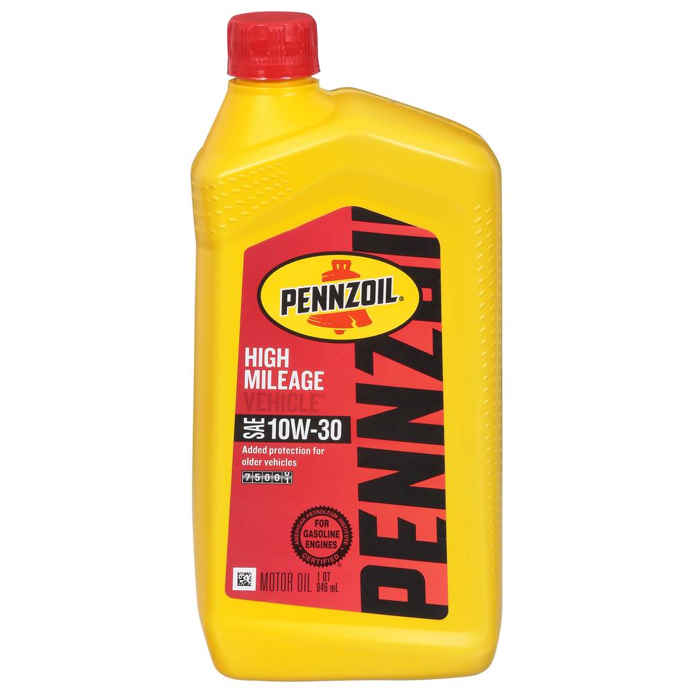 Pennzoil Sae 10w-30 High Mileage Vehicle Motor Oil