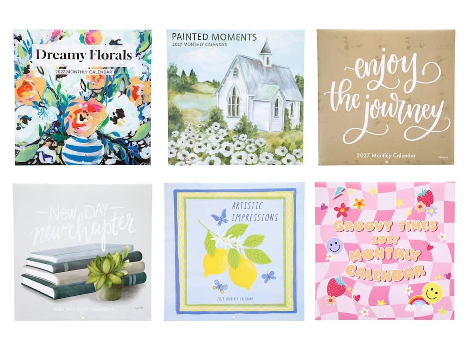 2027 Illustrated Monthly Calendar, Assorted Designs