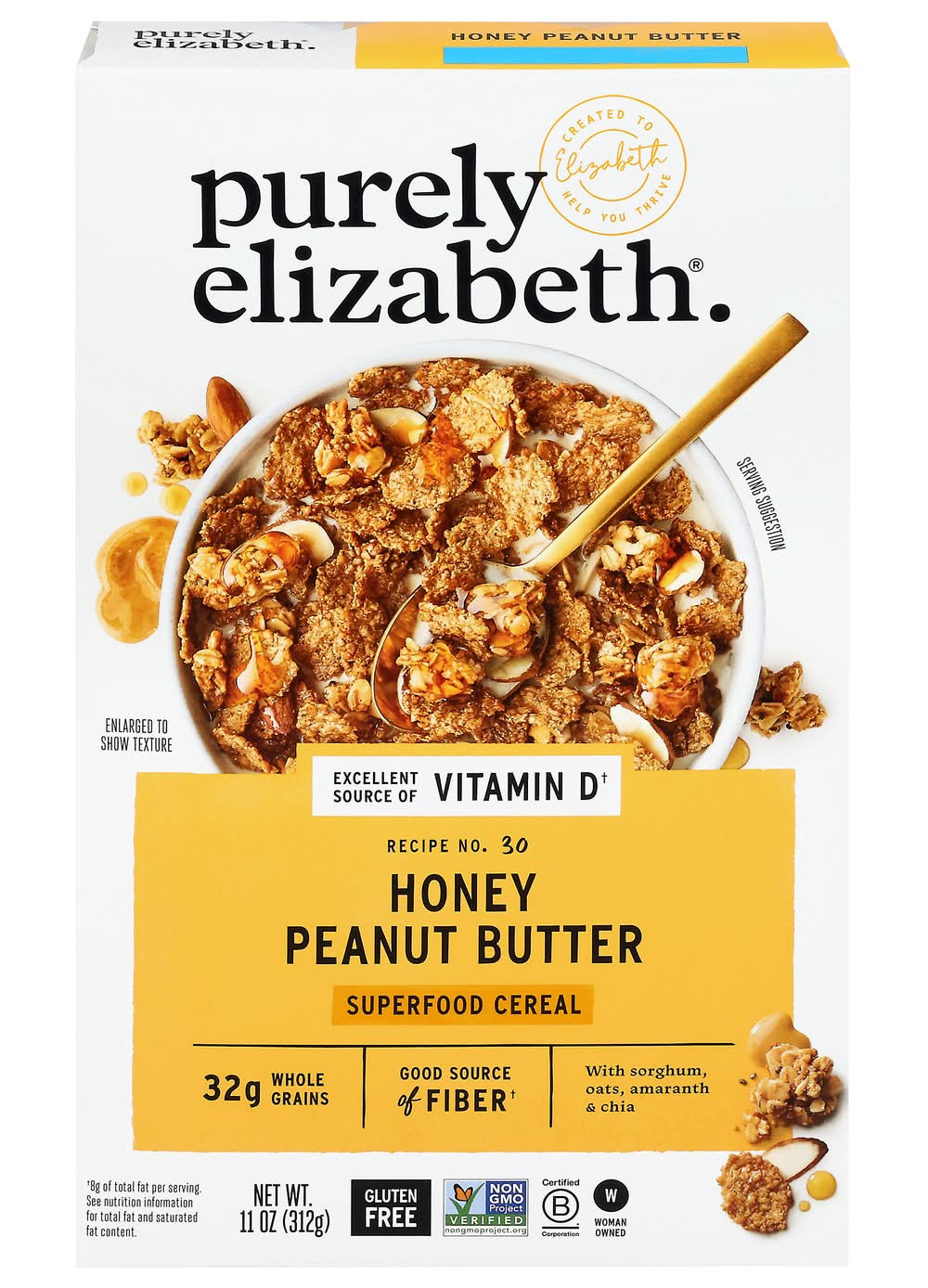 Purely Elizabeth Superfood Cereal, Honey Peanut Butter (11 oz)