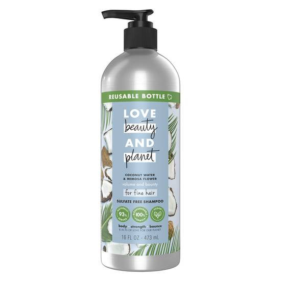 Love Beauty and Planet Sulfate Free Shampoo Coconut Water