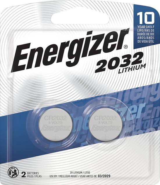 Energizer 2032 Lithium 3V Batteries (2 ct)