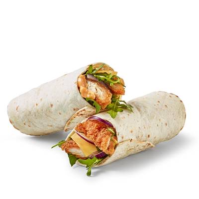 Crunchy chicken wrap