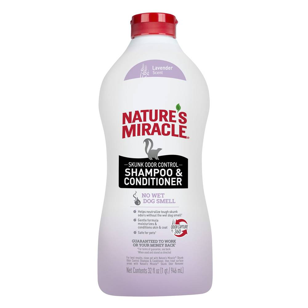 Nature's Miracle® Skunk Odor Control Shampoo & Conditioner (Size: 32 Fl Oz)