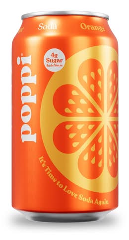 Poppi boisson gazeuse (355 ml) (orange) - poppi prebiotic soda, orange (355 ml)