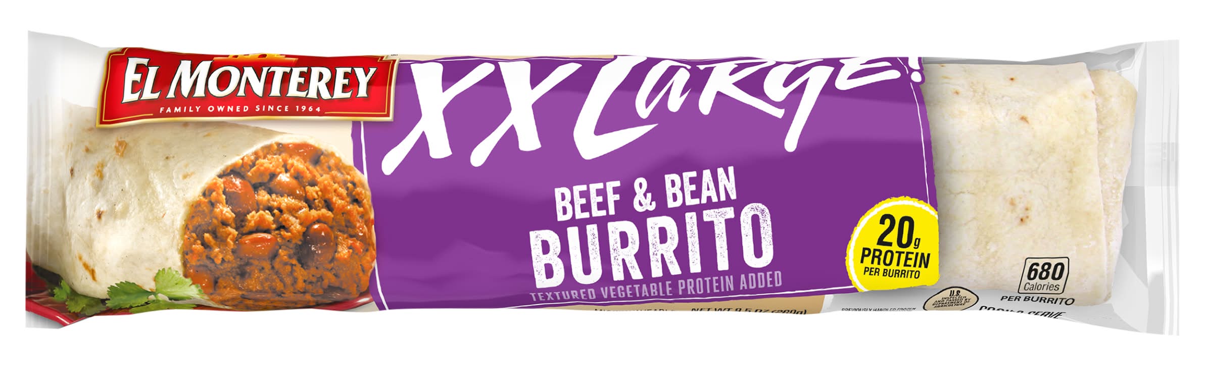 El Monterey Xx Large! Beef & Bean Burrito (2.1 oz)