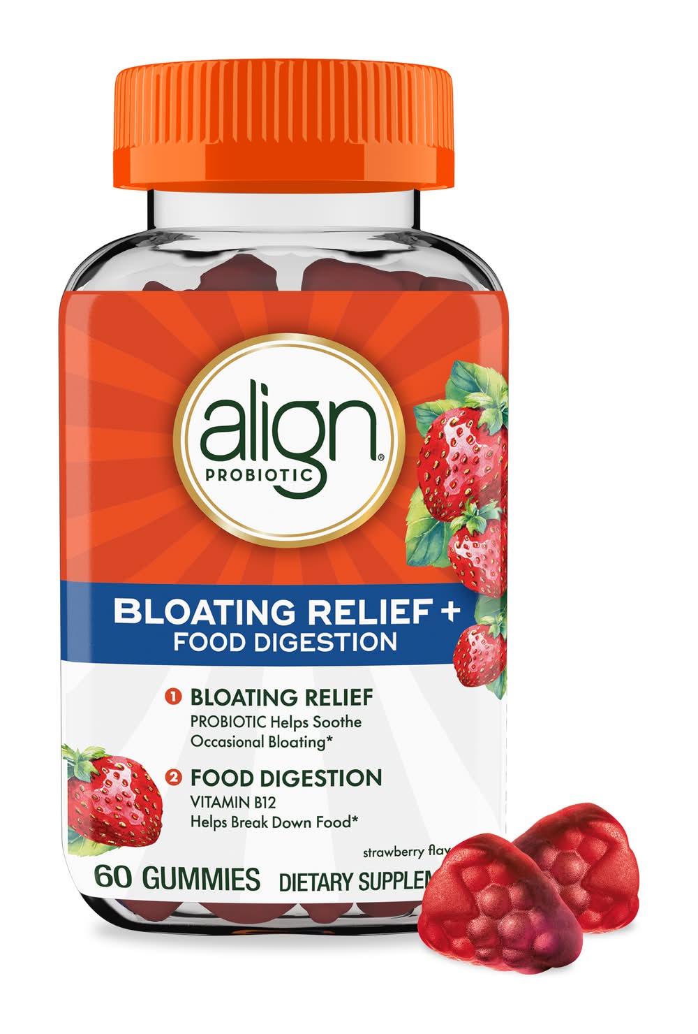 Align Bloating Relief and Food Digestion Gummies (60 ct)
