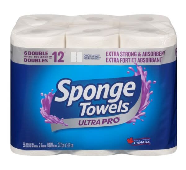 SpongeTowels Ultrapro Extra Strong & Absorbent Paper Towel (6 ct)