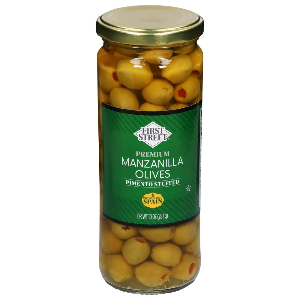 First Street Premium Manzanilla Olives Pimento Stuffed (10 oz)