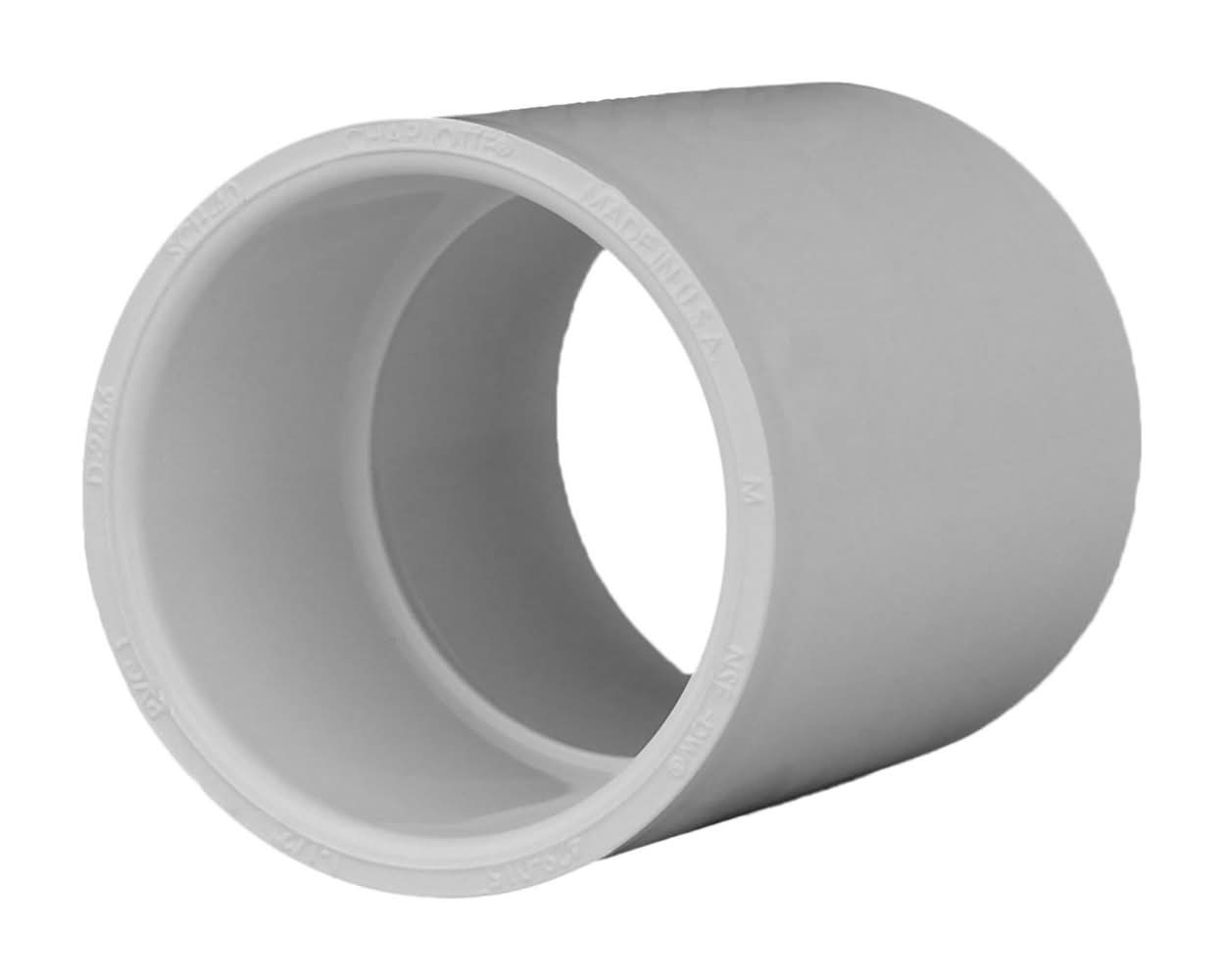 Charlotte Pipe Schedule 40 1-1/2 In. Slip X 1-1/2 In. D Slip Pvc Coupling 1 Pk