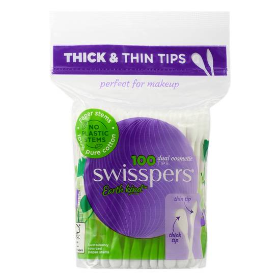 Swisspers Dual Cosmetic Tips Paper Stems (100 pack)