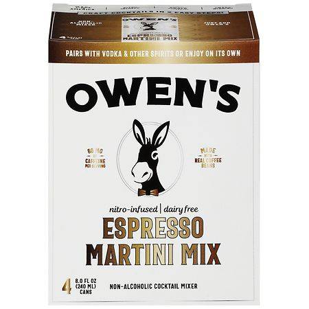 Owen's Craft Mixers Espresso Martini Mix Cocktail Mixer (4 ct, 8 fl oz)