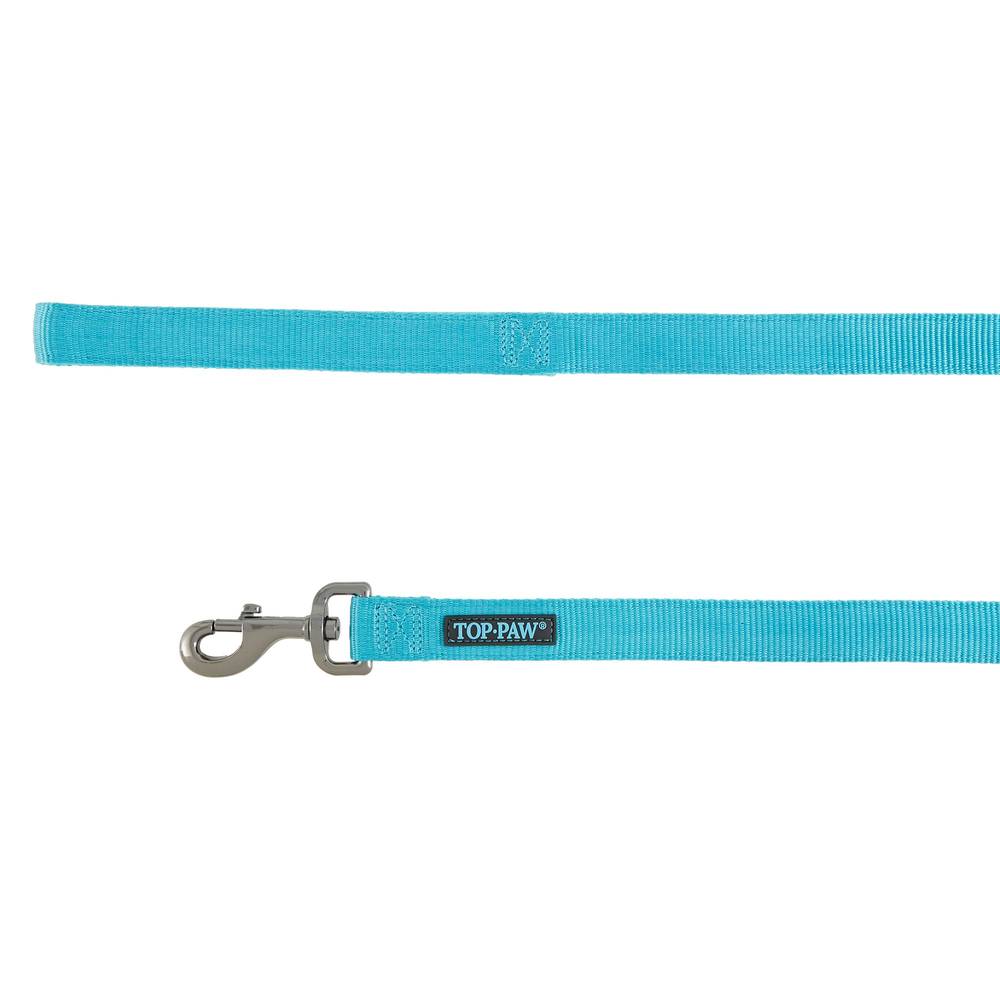 Top Paw® Durable Two-Tone Dog Leash: 6-ft long (Color: Multi Color, Size: 6 Ft)