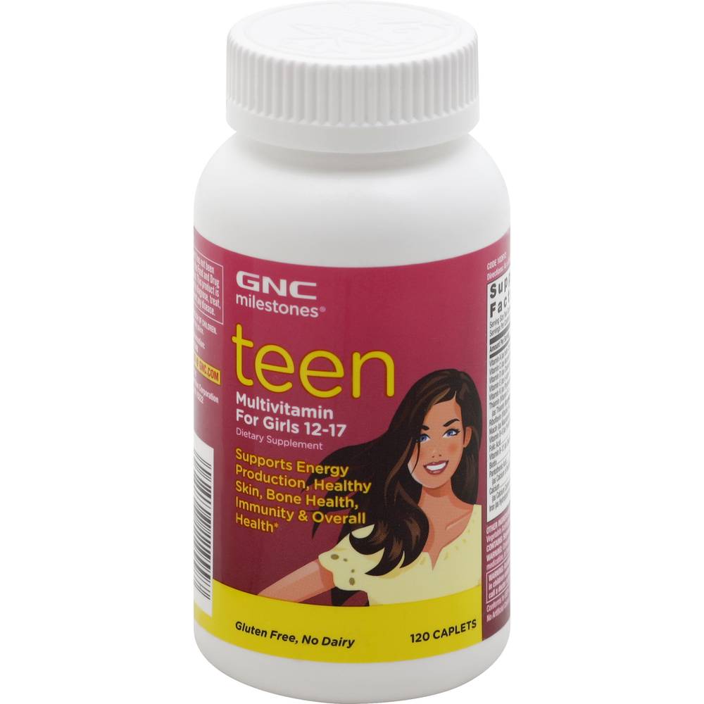 GNC Teen Multivitamins For Girls 12-17 Caplets (8.5 oz)