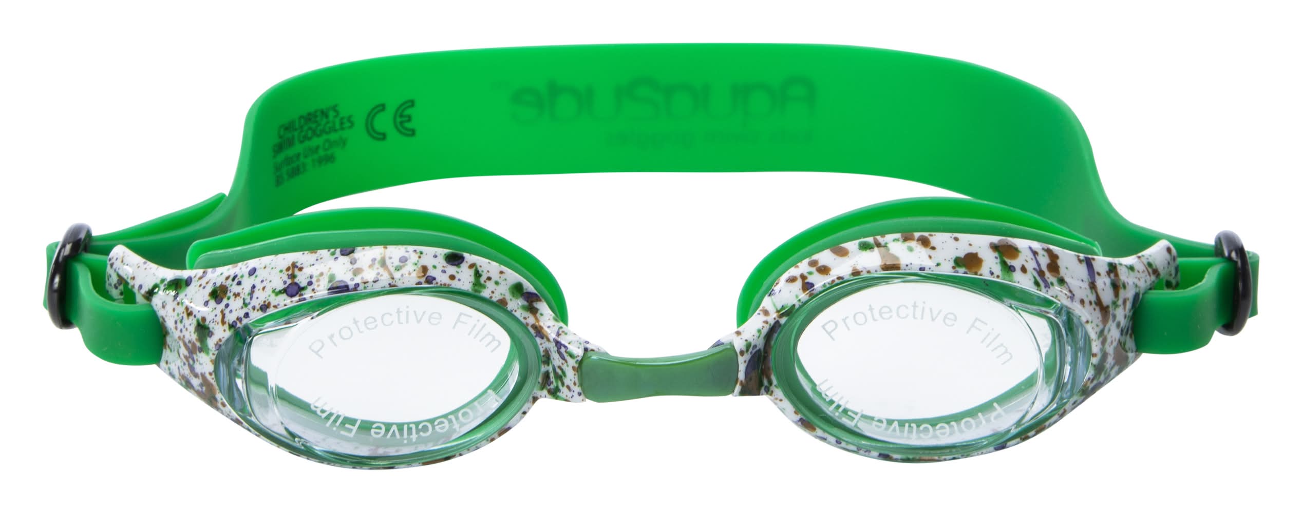Aqua2ude™ Kid's Printed Swim Goggles Green