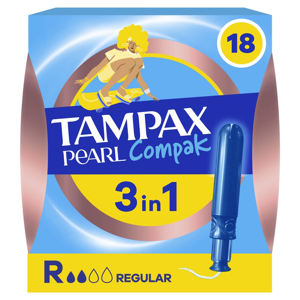 Tampax - Compak pearl tampons avec applicateur régulier, female (18)