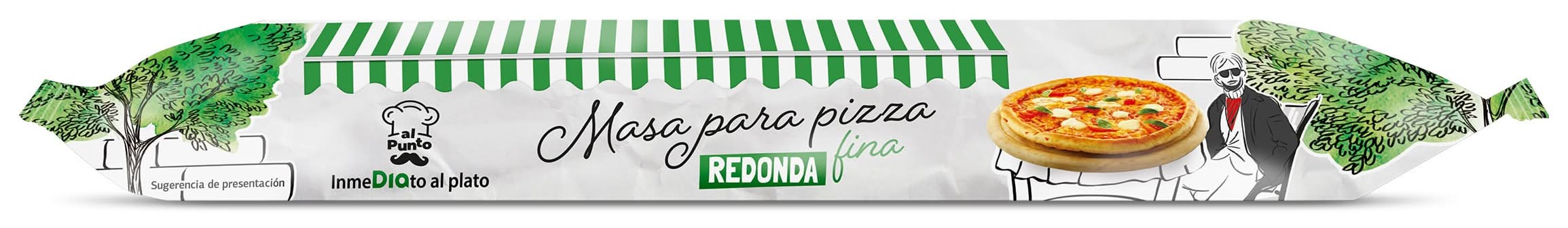 Masa Fina Para Pizza Al Punto Dia Bolsa 260 G