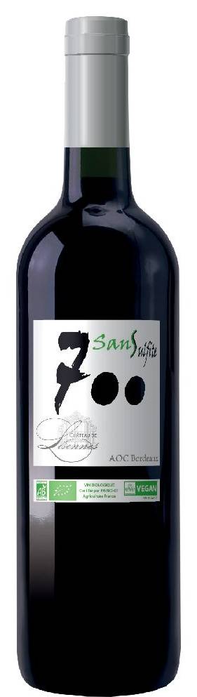 Château de Lisennes - Vin rouge bio 700 sans sulfite aoc bordeaux (750ml)