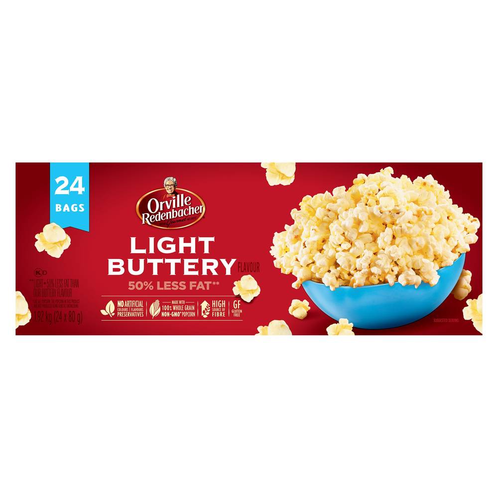 Maïs À Éclater Orville Redenbacher’S, Léger Gout De Beurre, 24 × 80 G