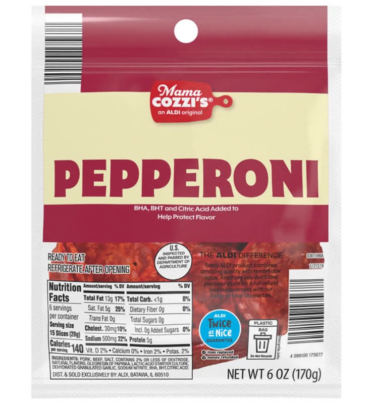 Mama Cozzi Sliced Pepperoni