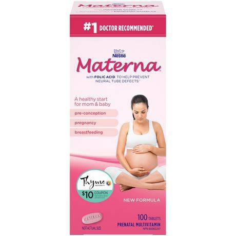 Nestlé Materna Prenatal Multivitamin, 100 Tablets (100 tablets)