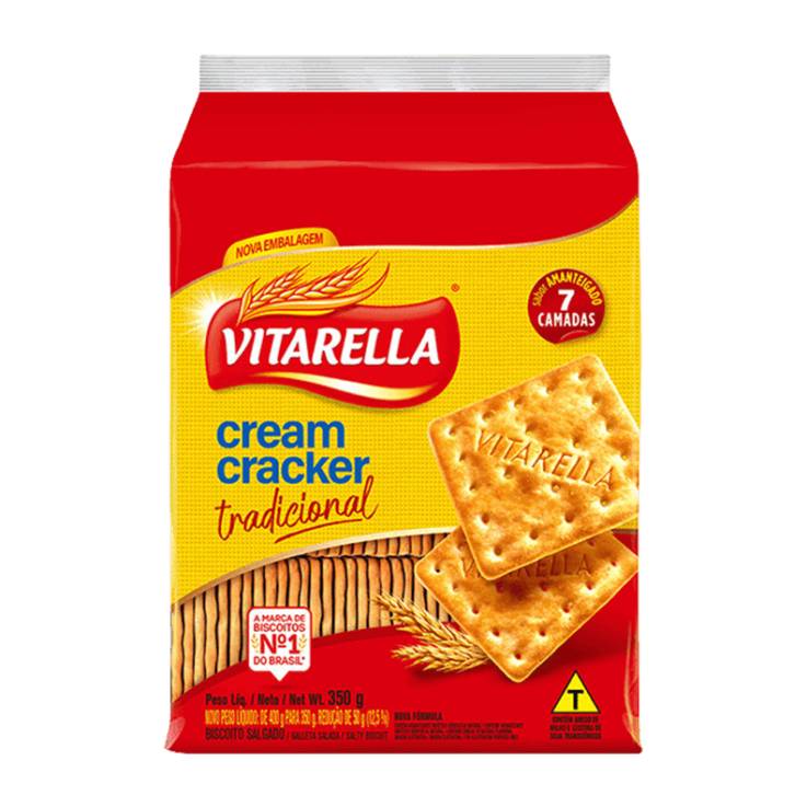 Vitarella biscoito salgado cream cracker tradicional (350 g)