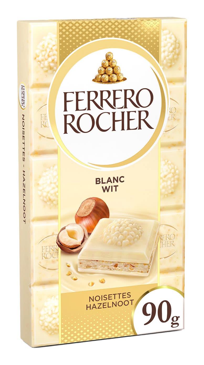 Ferrero Rocher - Tablette ferrero rocher blanc noisettes (90g)