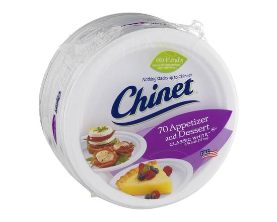 Chinet · Appetizer and Dessert Plates (70 plates)