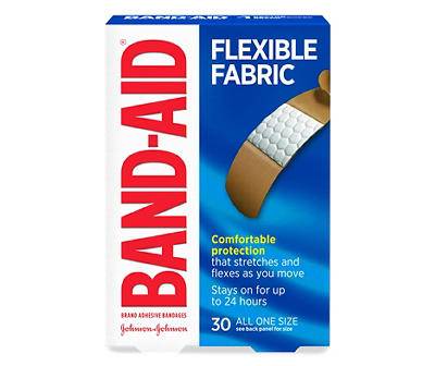 Band-Aid Flexible Fabric One Size Adhesive Bandages (30 ct)