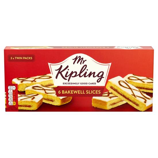 Mr Kipling Bakewell Slices 6 Pack