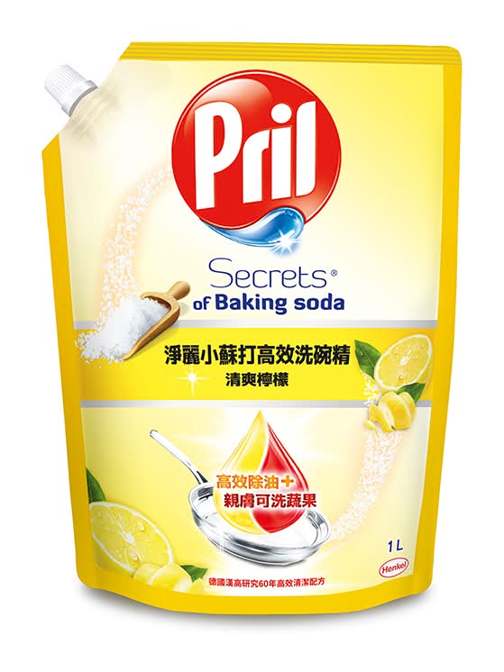 Pril 淨麗小蘇打高效洗碗精補充包-檸檬1000ml <1000ml毫升 x 1 x 1BOTTLE瓶>