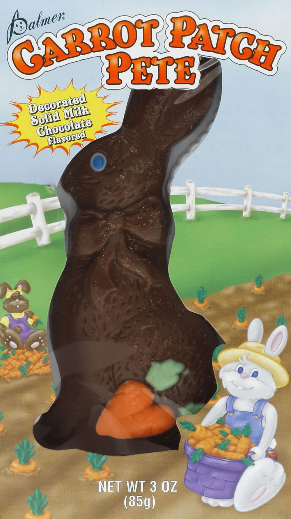 Palmer Carrot Patch Pete Milk Easter Bunny Chocolate (3 oz)