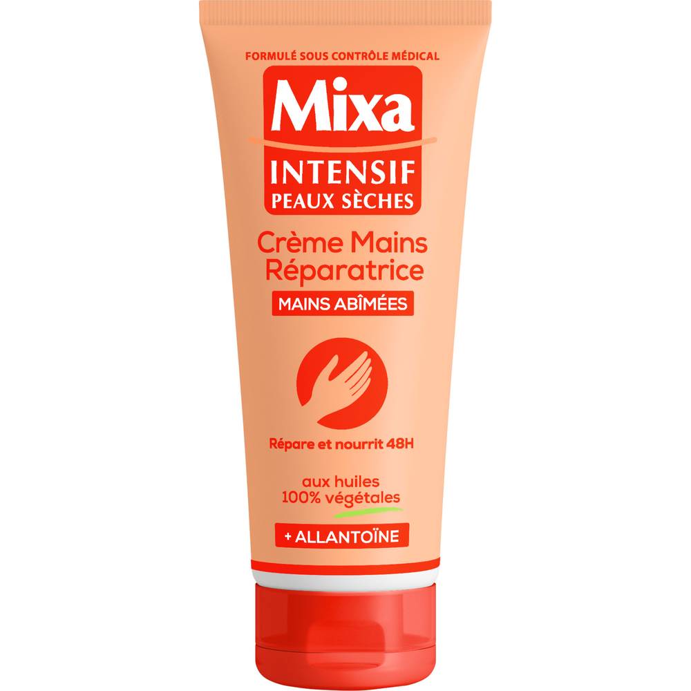 Mixa - Crème mains réparatrice intensif peaux sèches allantoïne (100ml)