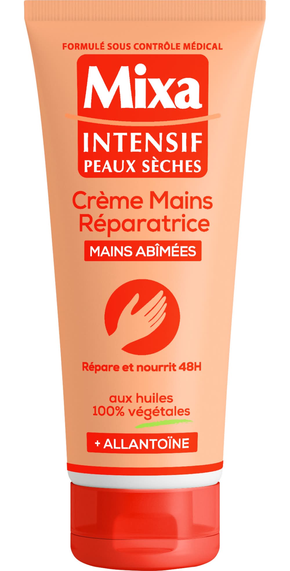 Mixa - Crème mains réparatrice intensif peaux sèches allantoïne (100ml)