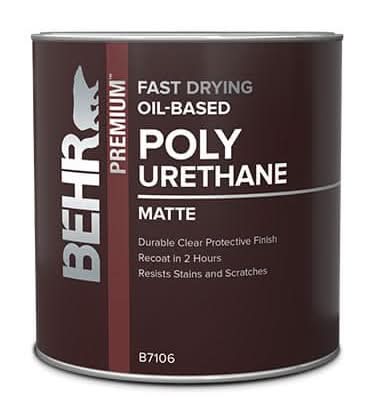 Behr Premium 1 Qt. Matte Clear Fast Drying Oil-Based Interior Polyurethane