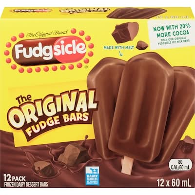 Fudgsicle barres de crème glacée - ice cream bars (12 pièces) (fudge original)